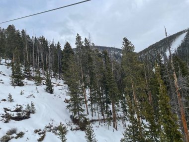 Keystone, Colorado 'daki Karlı Dağlar Manzarası, ABD