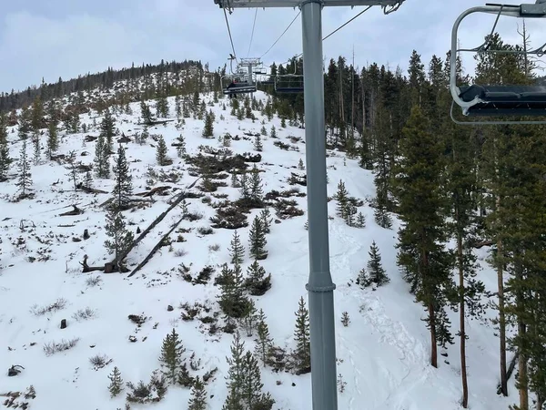 Keystone Colorado Usa January 2021 Chairlift Keystone Ski Resort Colorado — стокове фото