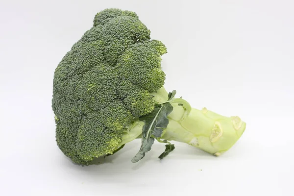 Brócolis Fundo Branco Alimentos Saudáveis — Fotografia de Stock