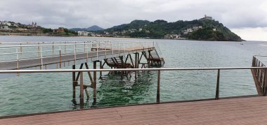 Eski kasabanın sahil manzarası