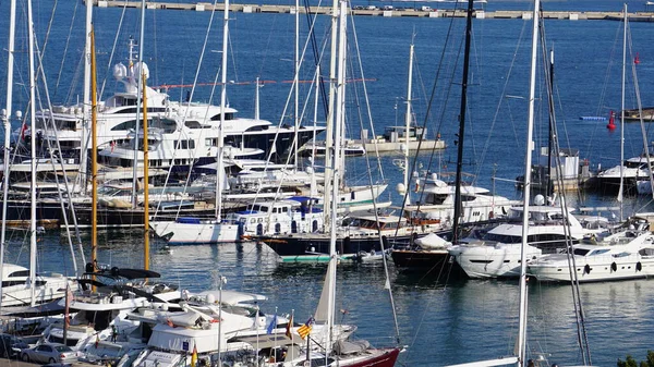 Palma Mallorca Islas Baleares España Julio 2021 Vista Los Barcos — Foto de Stock