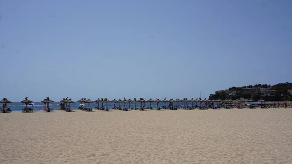 Magaluf Mallorca Balearen Spanien Juli 2021 Strand Von Magaluf Der — Stockfoto