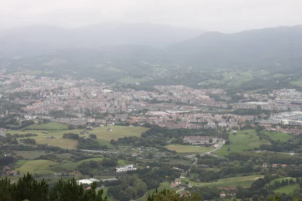 View Irun Cloudy Day Mount Jaizkibel Basque Country — Stockfoto