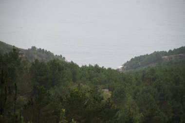 mountain landscape and nature on Mount Jaizkibel, in the Basque Country, in Spain