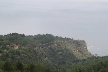 mountain landscape and nature on Mount Jaizkibel, in the Basque Country, in Spain