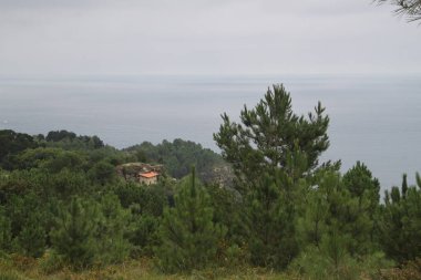 mountain landscape and nature on Mount Jaizkibel, in the Basque Country, in Spain