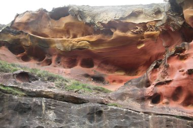 Labetxu, Gipuzkoa, İspanya 'daki Jaizkibel Dağı' nın renkli vadisi.