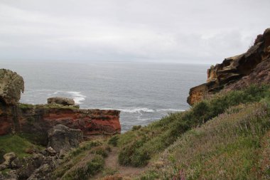 Labetxu, Gipuzkoa, İspanya 'daki Jaizkibel Dağı' nın renkli vadisi.