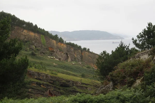 Paisagem Costa Monte Jaizkibel Gipuzkoa País Basco Espanha — Fotografia de Stock