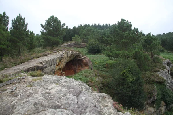 Berglandschap Berg Jaizkibel Gipuzkoa Baskenland Spanje — Stockfoto