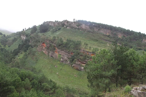 Berglandschaft Auf Dem Jaizkibel Gipuzkoa Baskenland Spanien — Stockfoto