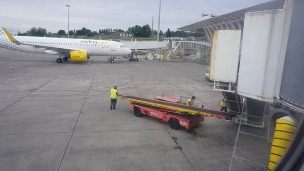 Bilbao País Vasco España Julio 2021 Vueling Aeropuerto Bilbao — Foto de Stock