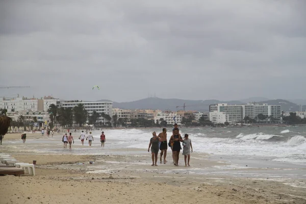 Playa Bossa Ibiza Balearen Spanien September 2021 Landschaft Von Playa — Stockfoto