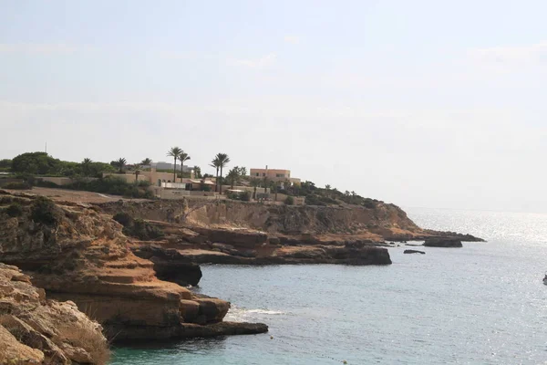 Paisaje Playa Comte Ibiza Islas Baleares España — Foto de Stock