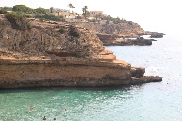 Paisaje Playa Comte Ibiza Islas Baleares España — Foto de Stock