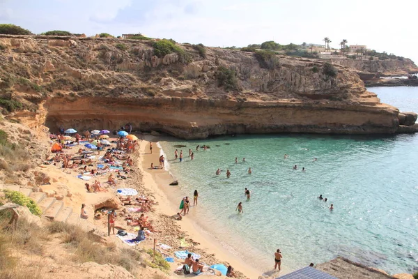 Landscape Comte Beach Ibiza Balearic Islands Spain — Stock Photo, Image