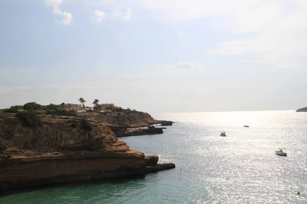 Landscape Comte Beach Ibiza Balearic Islands Spain — Stock Photo, Image