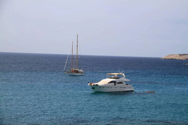 Landskap Comte Beach Ibiza Balearerna Spanien — Stockfoto