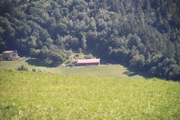 Agriturismo Basco Nella Sierra Aralar Gipuzkoa Paesi Baschi Spagna Paesaggio — Foto Stock