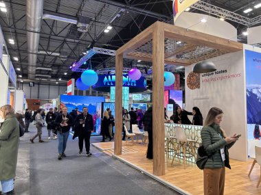 Madrid, İspanya, 21 Ocak 2026: Madrid, Ifema 'da Fitur 2026 Fuarı Sahnesi