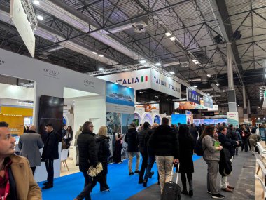 Madrid, İspanya, 21 Ocak 2026: Madrid, Ifema 'da Fitur 2026 Fuarı Sahnesi
