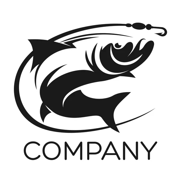 Exemplo de logotipo da pesca vetorial —  Vetores de Stock