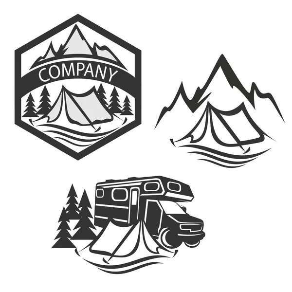 Set of vintage mountain explorer labels and badges — Stock Vector ...