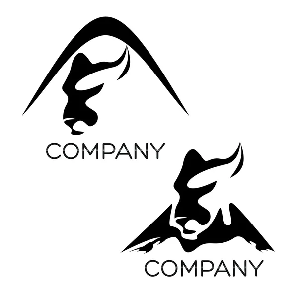 Exempel vektor cougar logotyp — Stock vektor