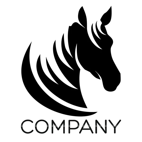Exempel vektor häst logo — Stock vektor