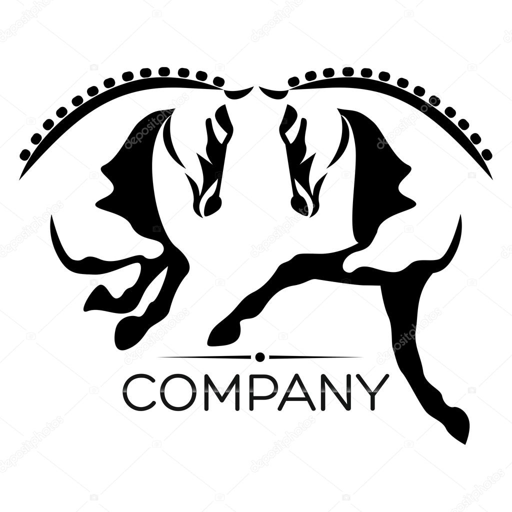 Example vector horse logo