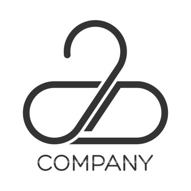 Örnek vektör askı logosu