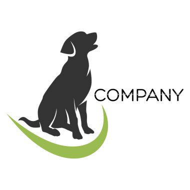 Örnek vektör köpek logosu