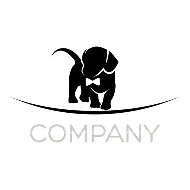 Örnek vektör köpek logosu
