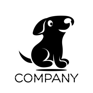 Örnek vektör köpek logosu
