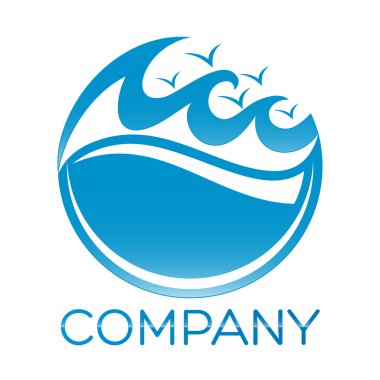 Örnek vektör deniz logosu