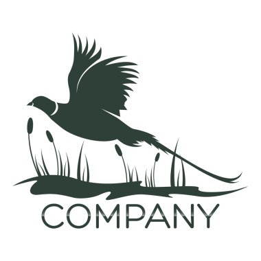 Example vector pheasant logo clipart