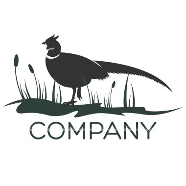 Example vector pheasant logo clipart