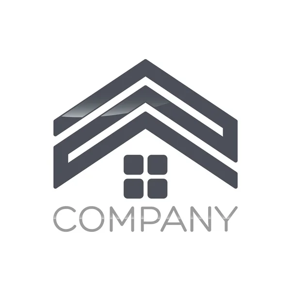 Exemple de logo vectoriel immobilier — Image vectorielle