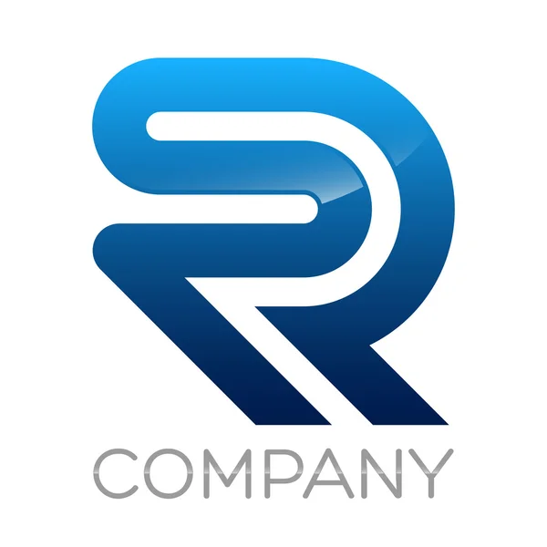 Приклад векторного логотипу RS — стоковий вектор