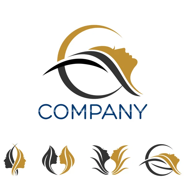 Exemplo logotipo de beleza vetorial — Vetor de Stock