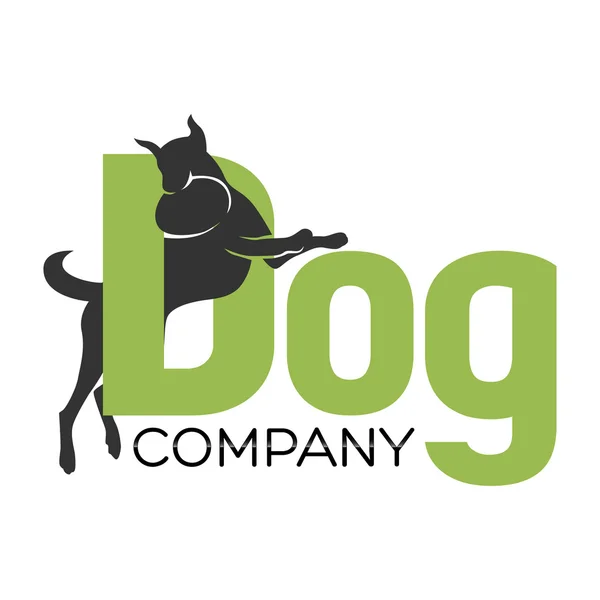 Beispiel Vektor Hund Logo — Stockvektor