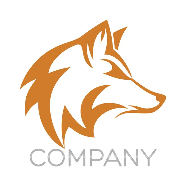 Example vector fox logo — Stock Vector