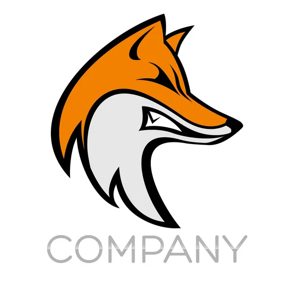 Example vector fox logo — Stock Vector