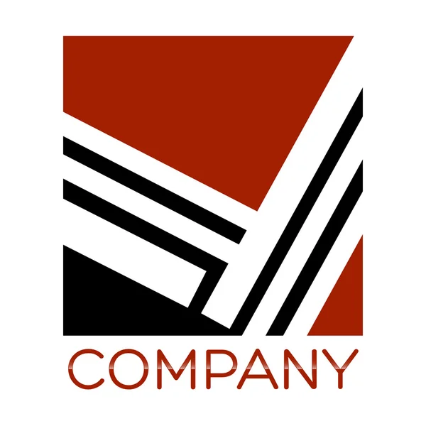 Exemplo vetor logotipo quadrado —  Vetores de Stock