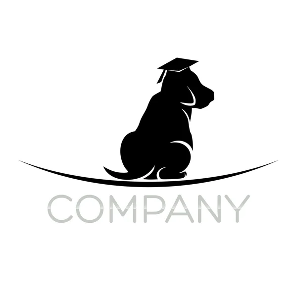 Exempel vektor hund logotyp — Stock vektor