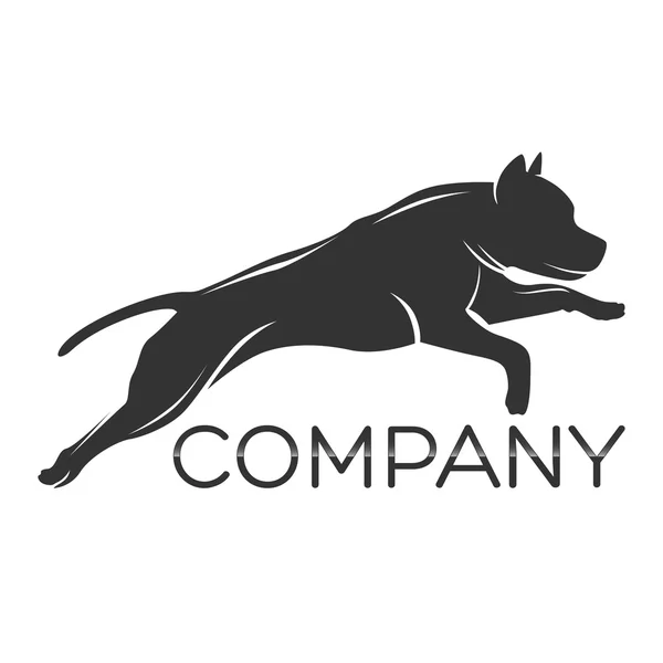 Exempel vektor hund logotyp — Stock vektor