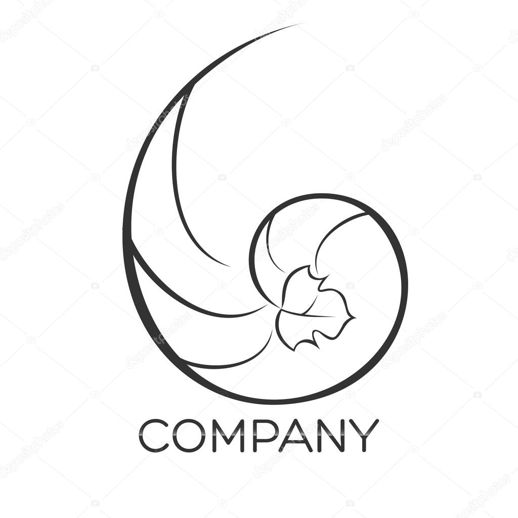 Example vector snail logo