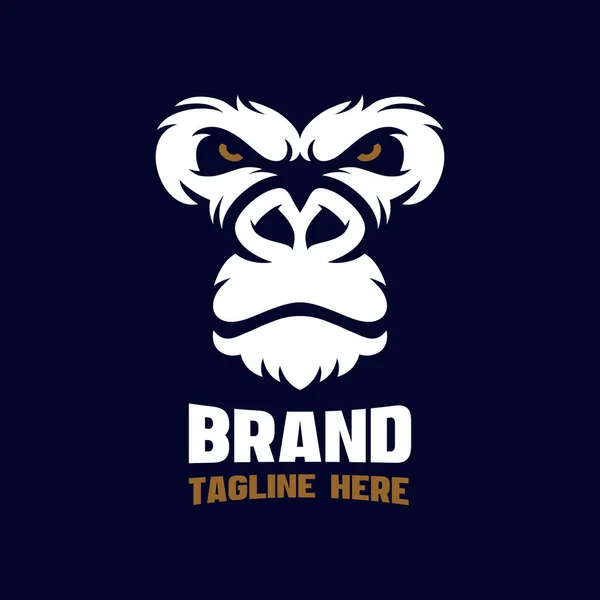 Angry Gorilla Logo Moderne Illustration Vectorielle — Image vectorielle