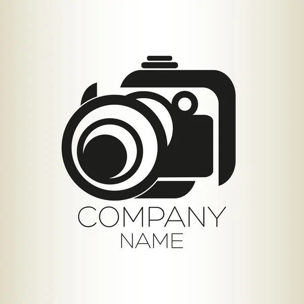 An logo is a camera — Stock Vector