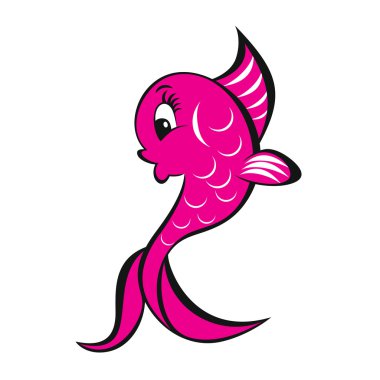 sevimli balık karikatür